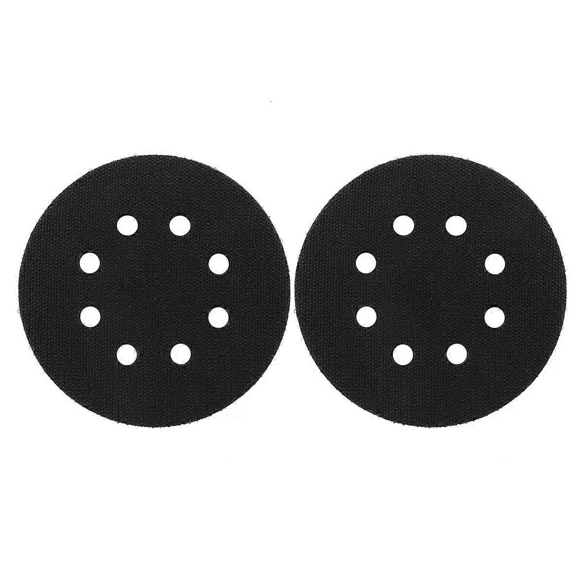 2PCS 5 Inch(125Mm) 8-Hole Soft Sponge Interface Pad for Sanding Pads and Hook and Loop Sanding Discs for Uneven Polishing
