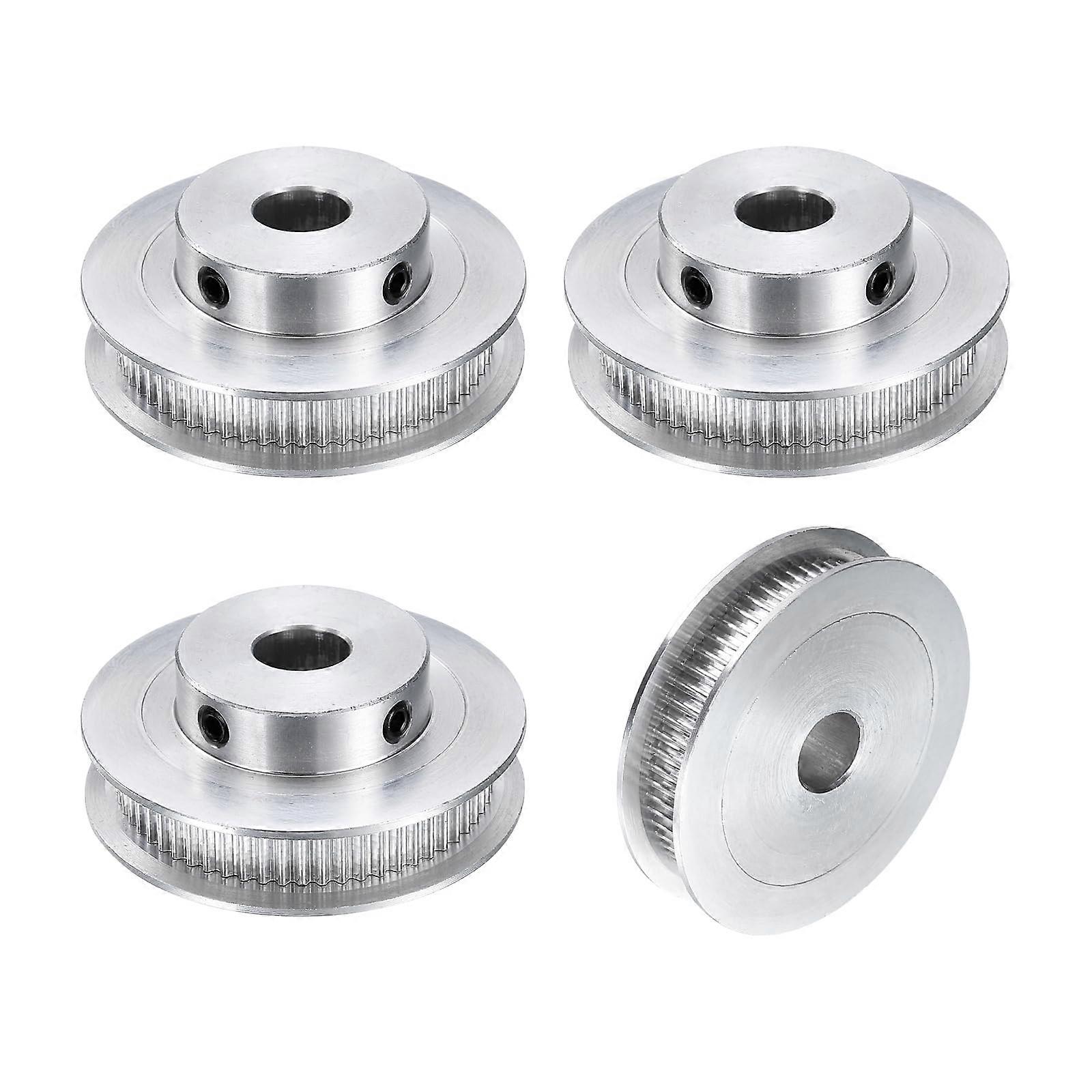 4pcs GT2 60T Pulley Synchronous Wheel 10mm Bore, Aluminum Timing Pulley 60 Teeth, Fit Width 6mm Timing Belt for 3D Printer CNC Machine