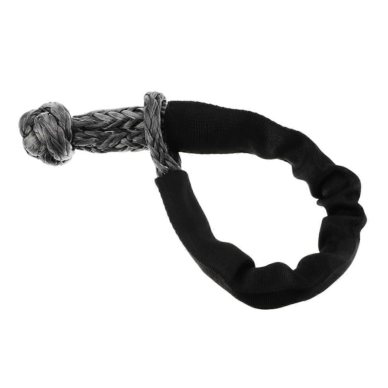 Car Flexible Shackle Winch Rope Towing Strap Tool 1 PC Heavy Duty Durable Polymer Construction Off Road Use Random Color