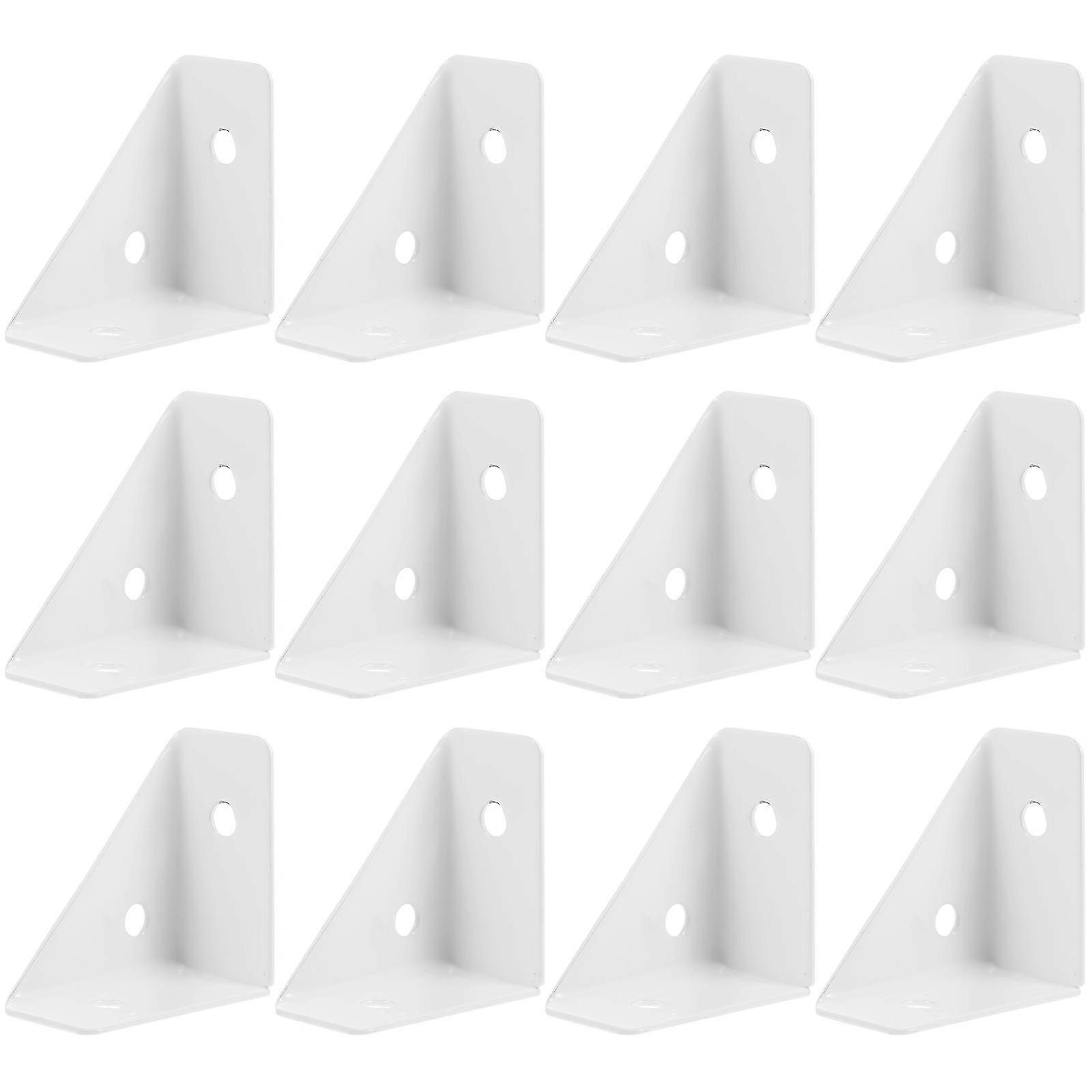 12pcs Corner Brace Table Corner Bracket Cabinet Fastener Triangle Table Corner Brace