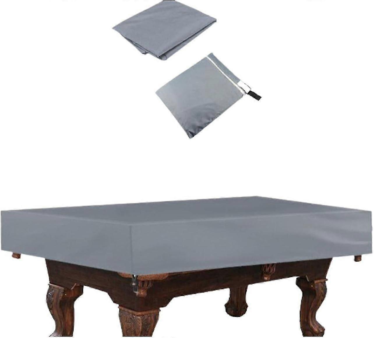 כיסוי לשולחן ביליארד, כיסוי אבק לשולחן ביליארד 2.4 מטר, כיסוי שולחן ביליארד חיצוני עמיד למים, כיסוי שולחן עמיד בפני אבק מבד אוקספורד, כיסוי עמיד בפני קרעים לשולחן ביליארד