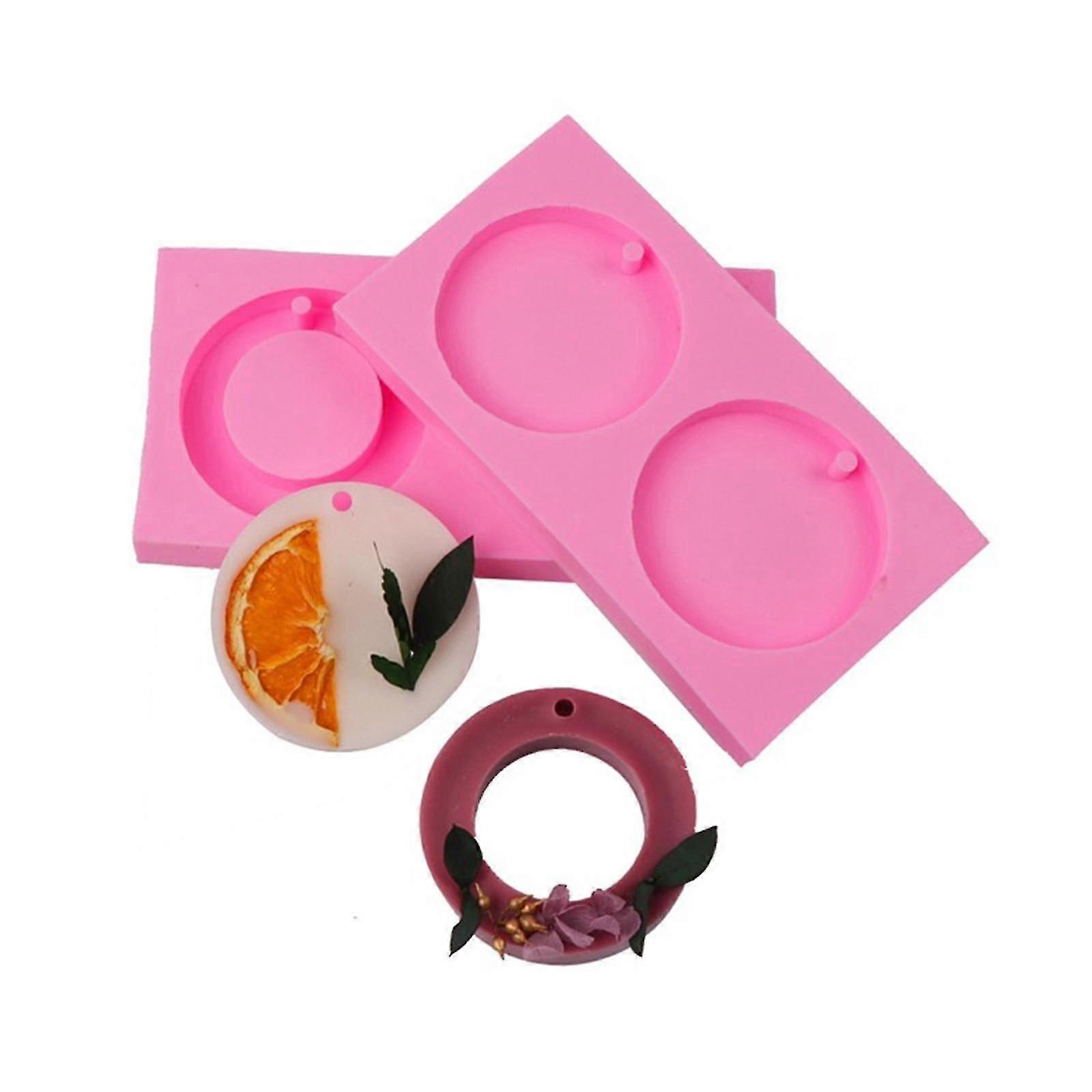 Epoxy Circle Plaster Silic Mold Rey Crafts Home R