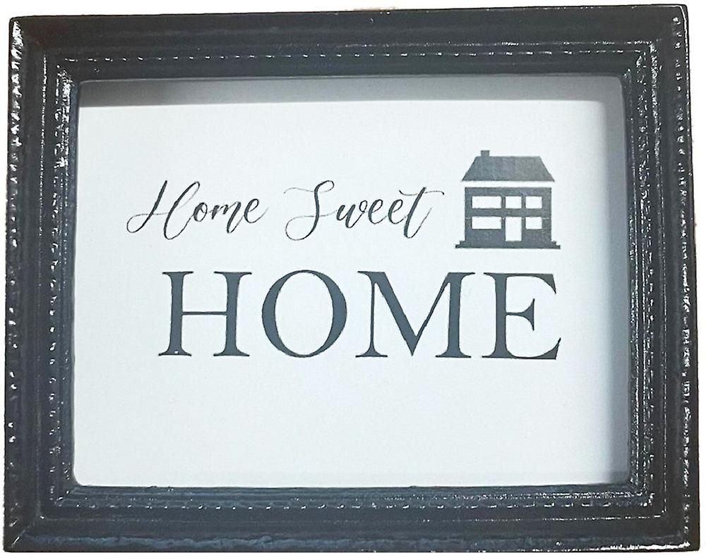 Dolls House Home Sweet Home Picture In Black Frame Miniature Accessory 1:12