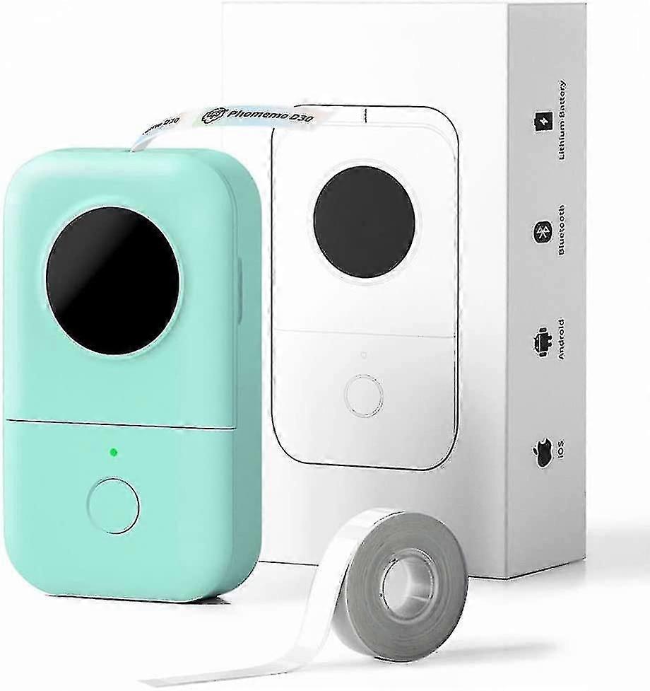 D30 Label Makers With Tape- Mini Bluetooth D30 Label Maker Machine Mini Phone Pad Small Label Printe
