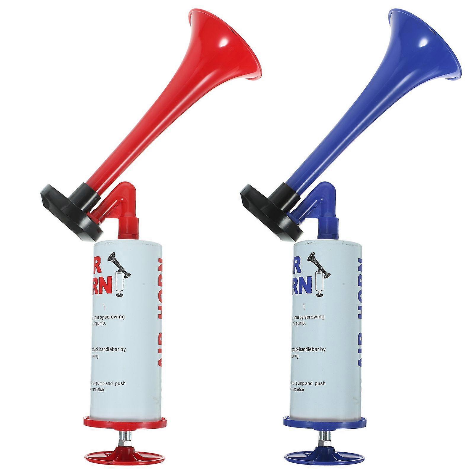 2Pcs Fußball Veranstaltungen Lufthorn Hand schieben Trompete Lufthorn Jubel Lufthorn Fußball Party Gunst