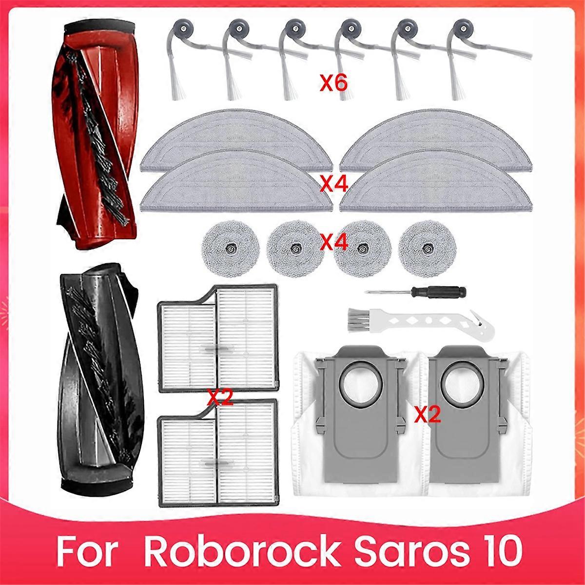 Accessory Set for Saros 10 Robot Vacuum Cleaner Side Brush