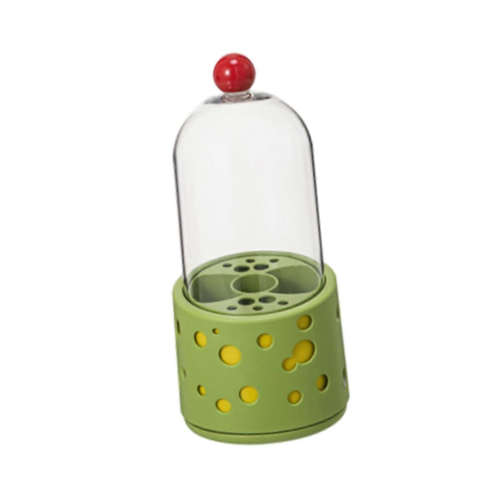 Makeup Brush Organizer Large Capacity Dustproof 360 Rotating for Home Vanity