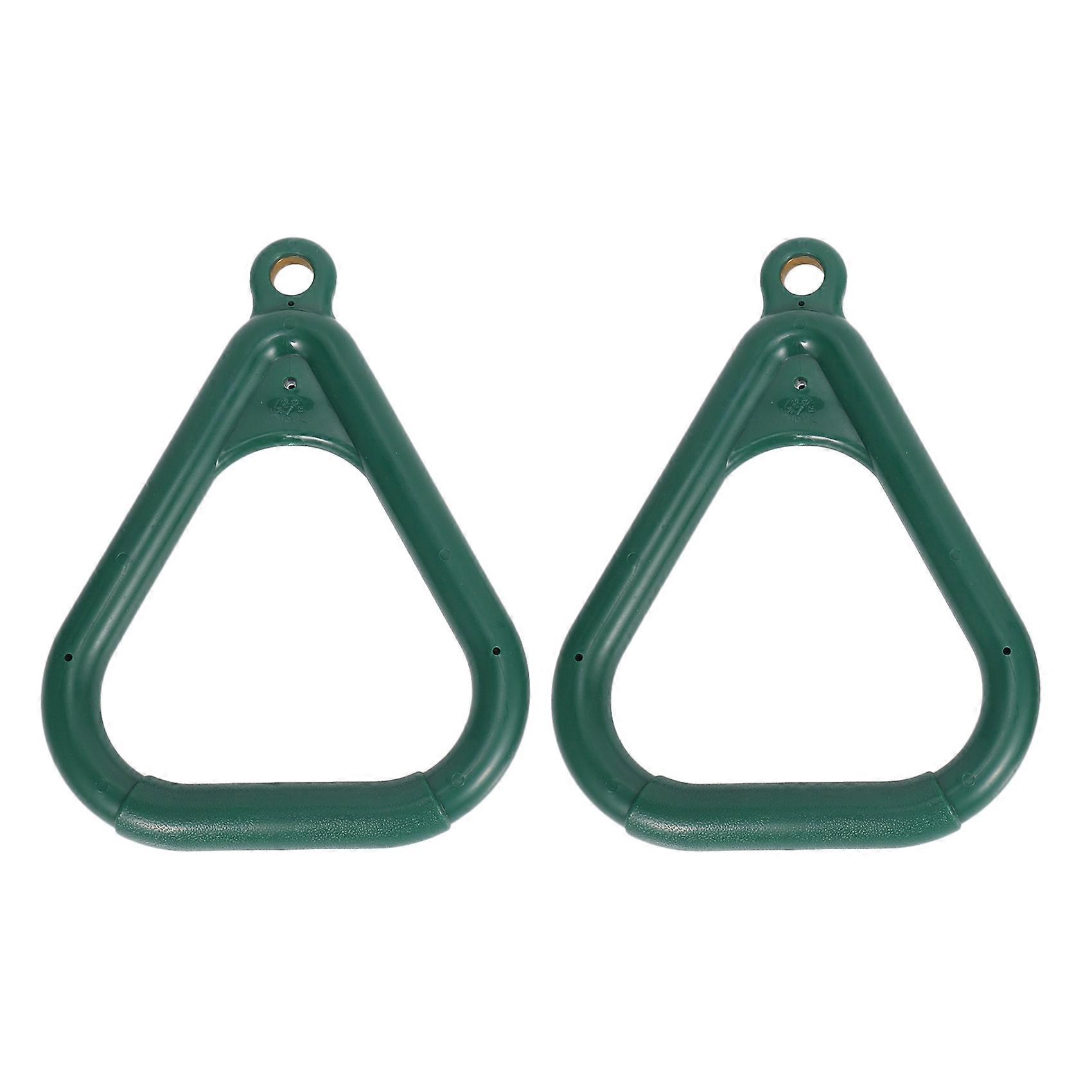 2 Pcs Trapeze Ring Swing Set Playset Trapeze Bar Jungle Ring
