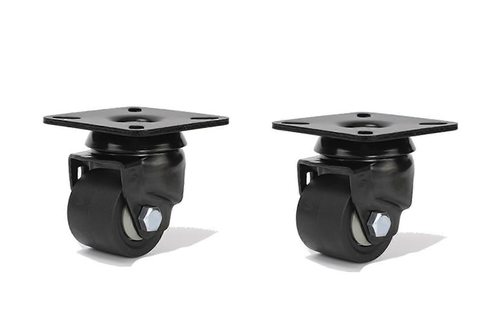 2/4Pcs Super LoadBearing 300KG 2 Inch Low Center Casters Wheels for Heavy Carts Machine Tools Large Equipm Package Combination(Sets 5)