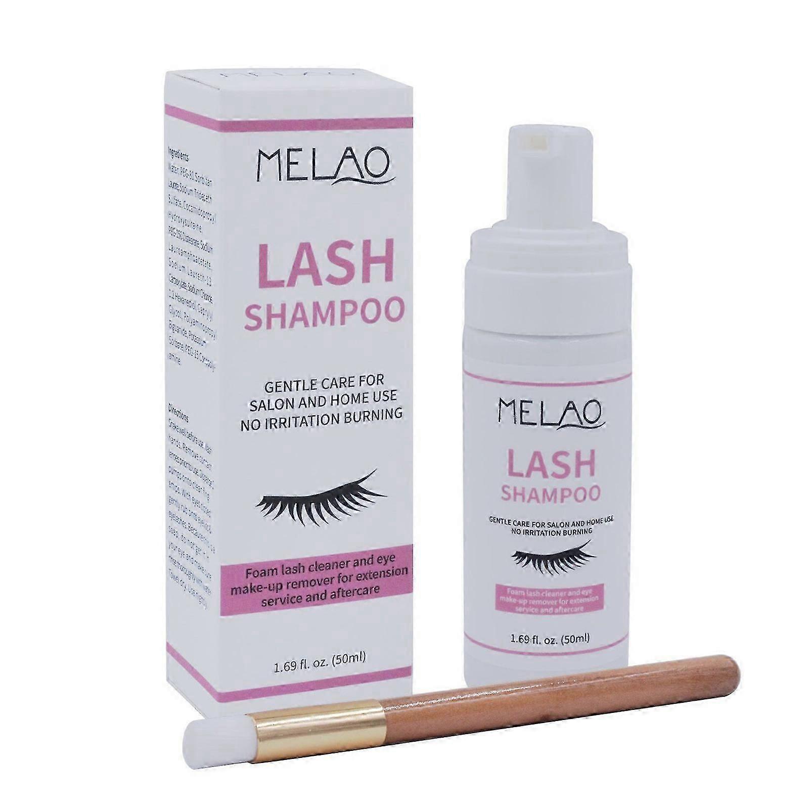 Eyelash Extension Cleanse Eyelash Shampoo 50ml Clean Eyelashes With Brush PU8336