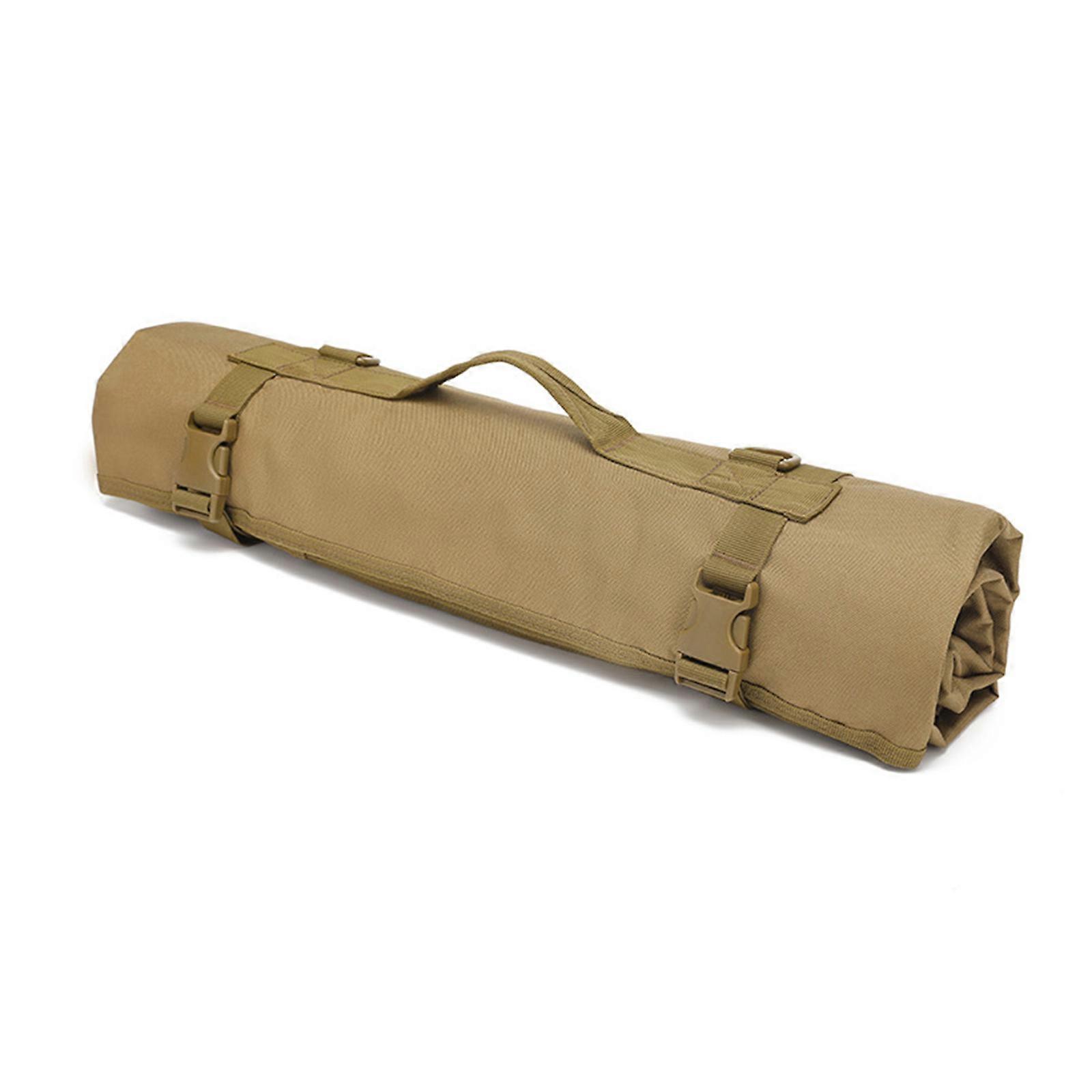 Tactically Shooting Pad Portable Rolls Up Shooting Training Mat Picnics Blanket Camping Picnics Pad Easy to Use  Khaki