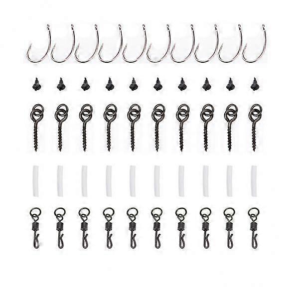4X 10 Set Ronnie Rigs with Bait Screws 6# Hooks,
