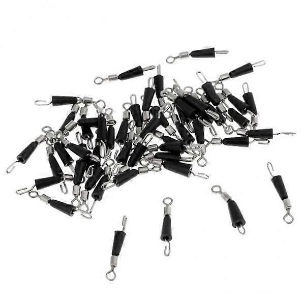 7x 50 Pieces Fishing Swivels Clips Pins Line Connector Double Insurance Not