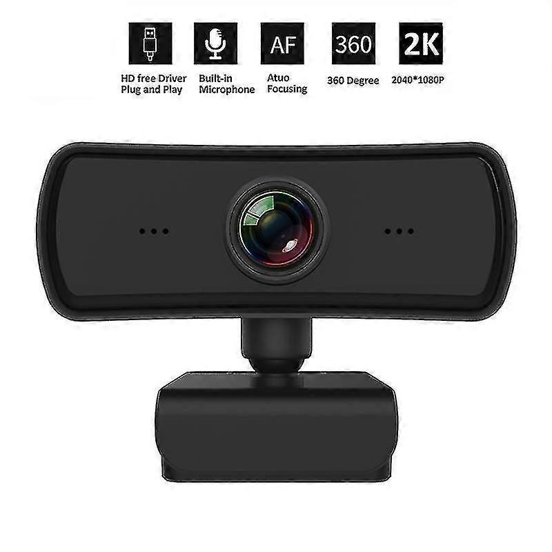2k Webcam Hd Computer Pc Web Camera With Microphone