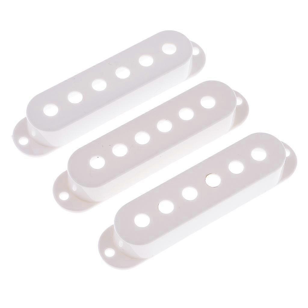 3PCS Guitar Single Coil Pickup Cover Set Plastic for ST