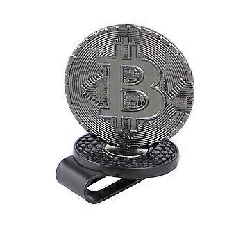 Marqueur de balle de golf magnétique Clip à chapeau Clip de pièce d’or Motif de marqueur de balle de golf Caps Clips avec accessoires de golf magnétiques or