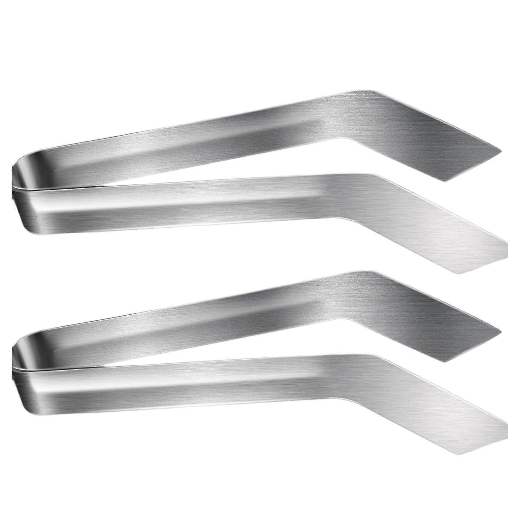 2pcs Seed Transplant Tongs 8.7x1.1 Inch Metal Tool Reduce Root Damage