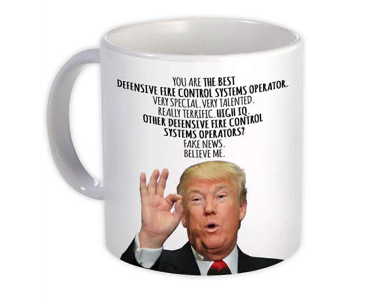 Great Defensive Fire Control Systems Operator Gift Funny Trump : Mug Professions