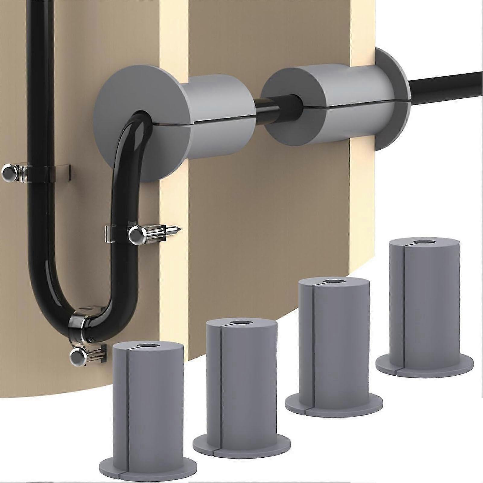 4PCS 1 pouce gris joint de câble en silicone, bagues de routage