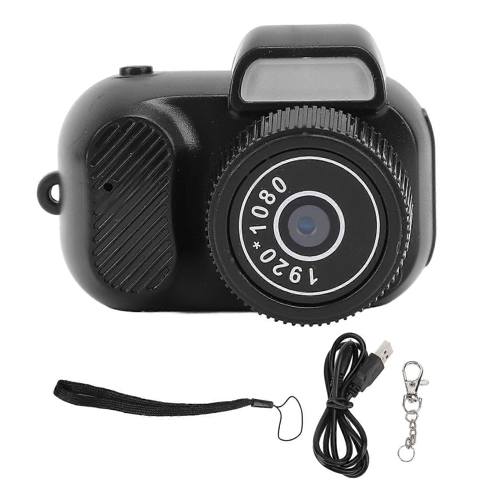 1080P Action Camera Micro USB 2MP Vintage Style Video Vlogging Camera Portable Pocket Camcorder with Lanyard for Travel Sports Vlogging