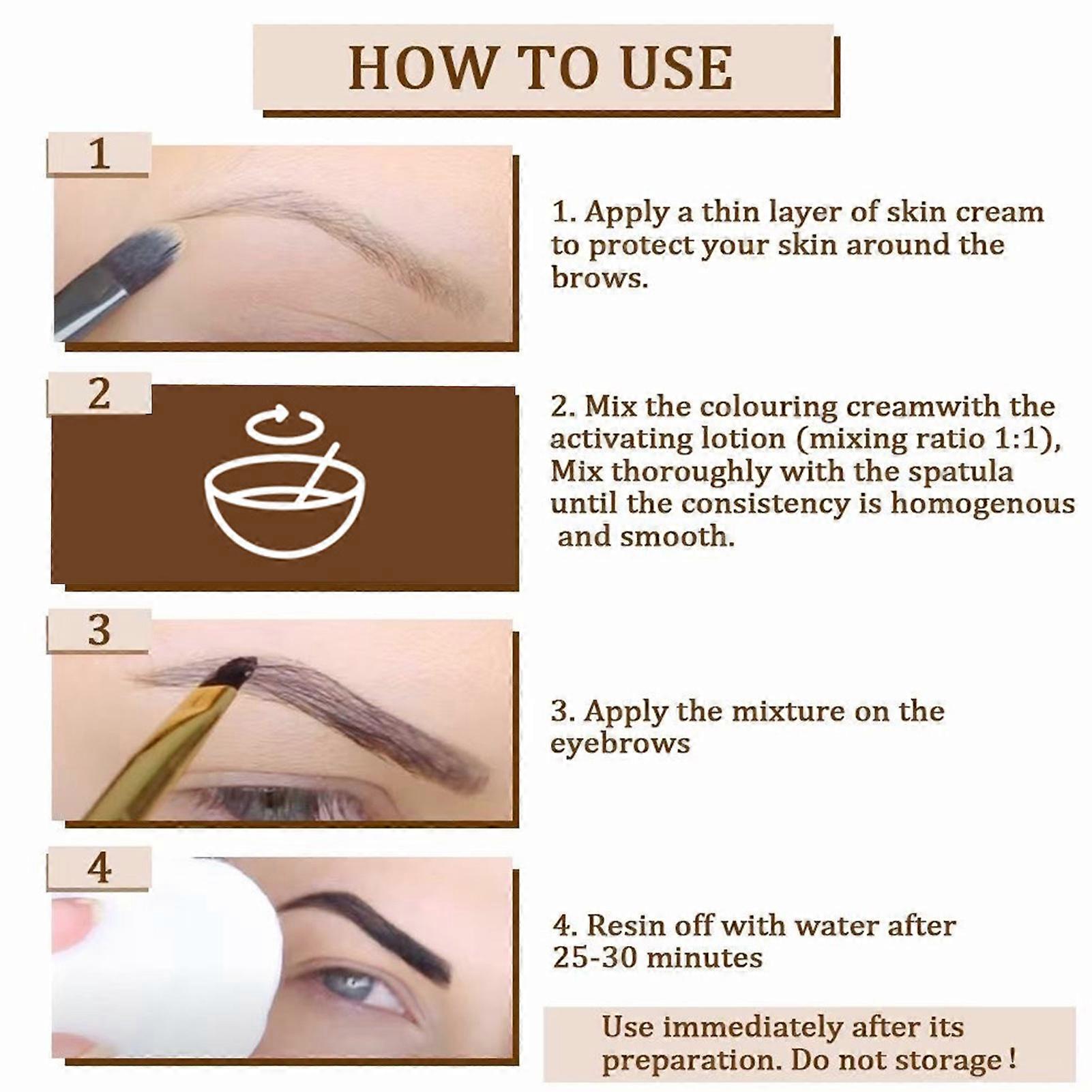 アイブロウヘアカラーティントジェル防汗長持ち防水アイブロウメイクアップアクセサリー