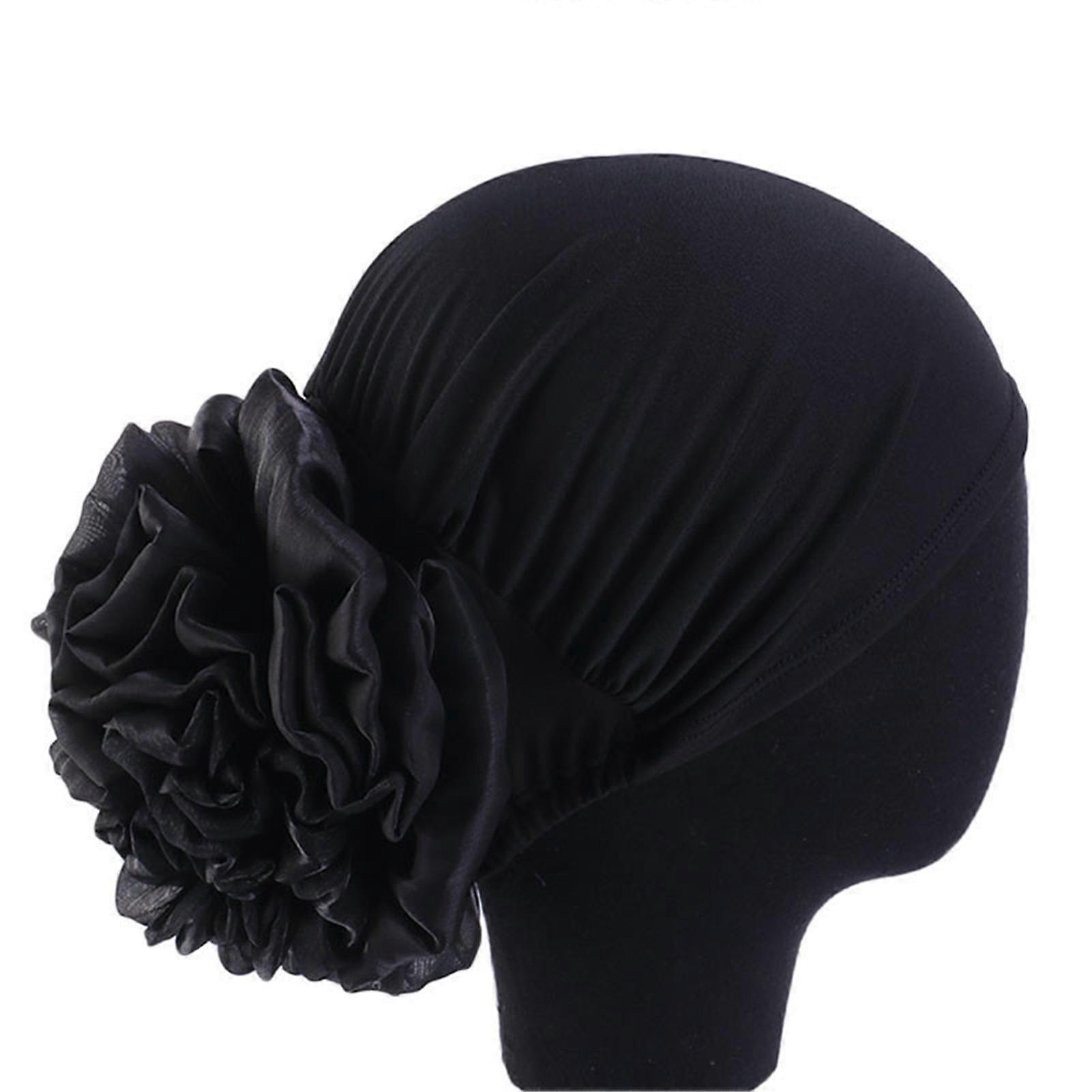Women's Pre-Tied Turban Head Wrap Solid Color Head Turbans Soft Twisted Wrap
