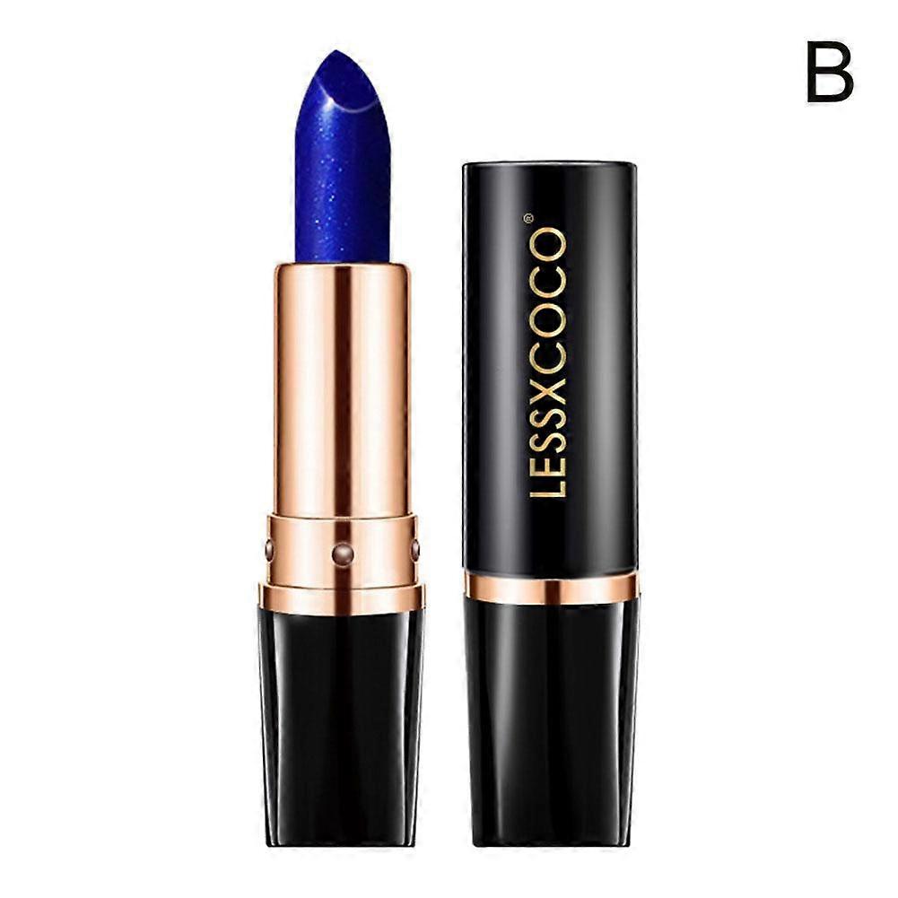 Black tube blue enchantress lipstick (B) $ Temperature change long-lasting moisturizing lipstick moisturizing no fading no cup sticking niche lipstick
