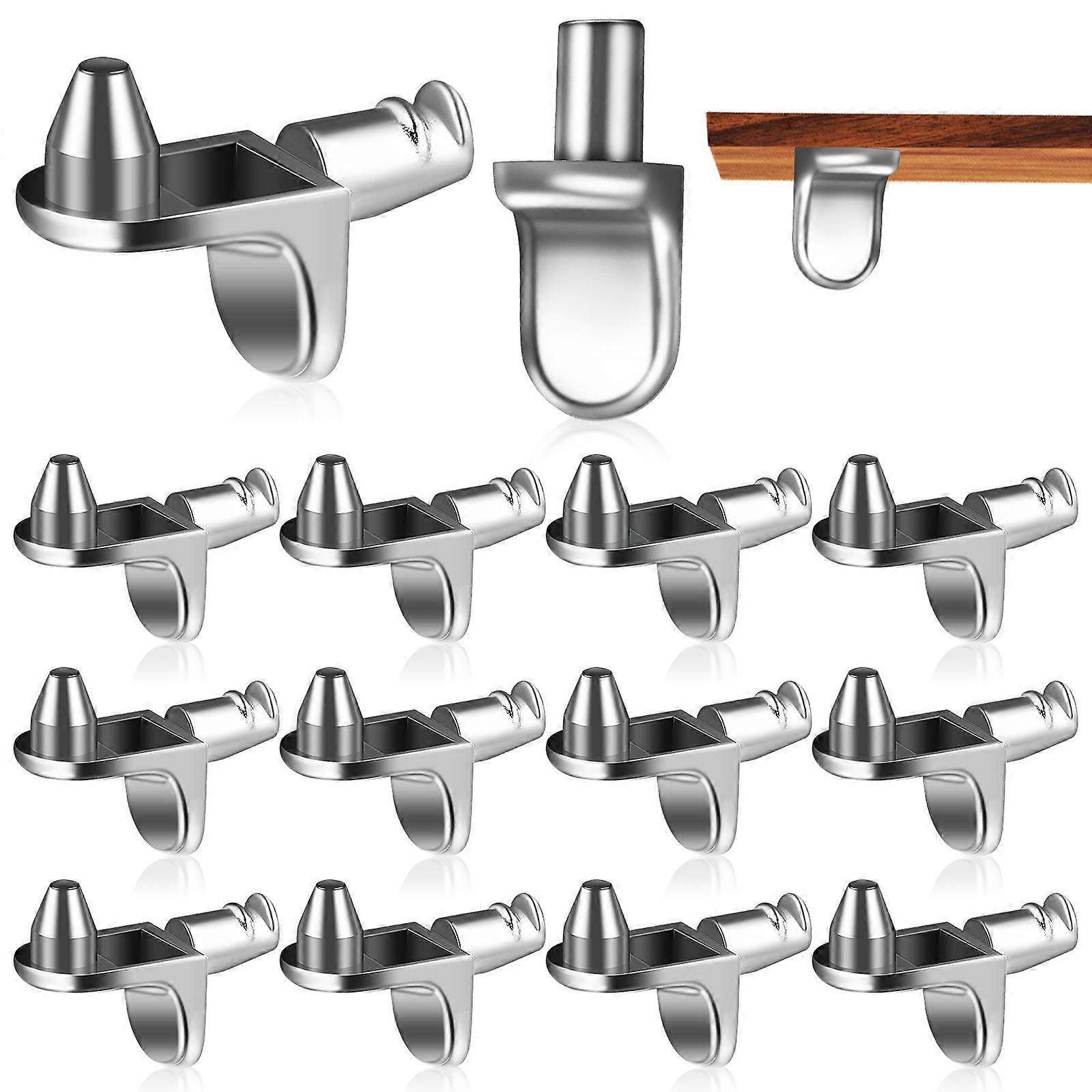 40 Pcs Durable Shaped Bookshelf Pegs for Cabinets & Bookcases – Easy Installation, Reinforces Furniture Stability