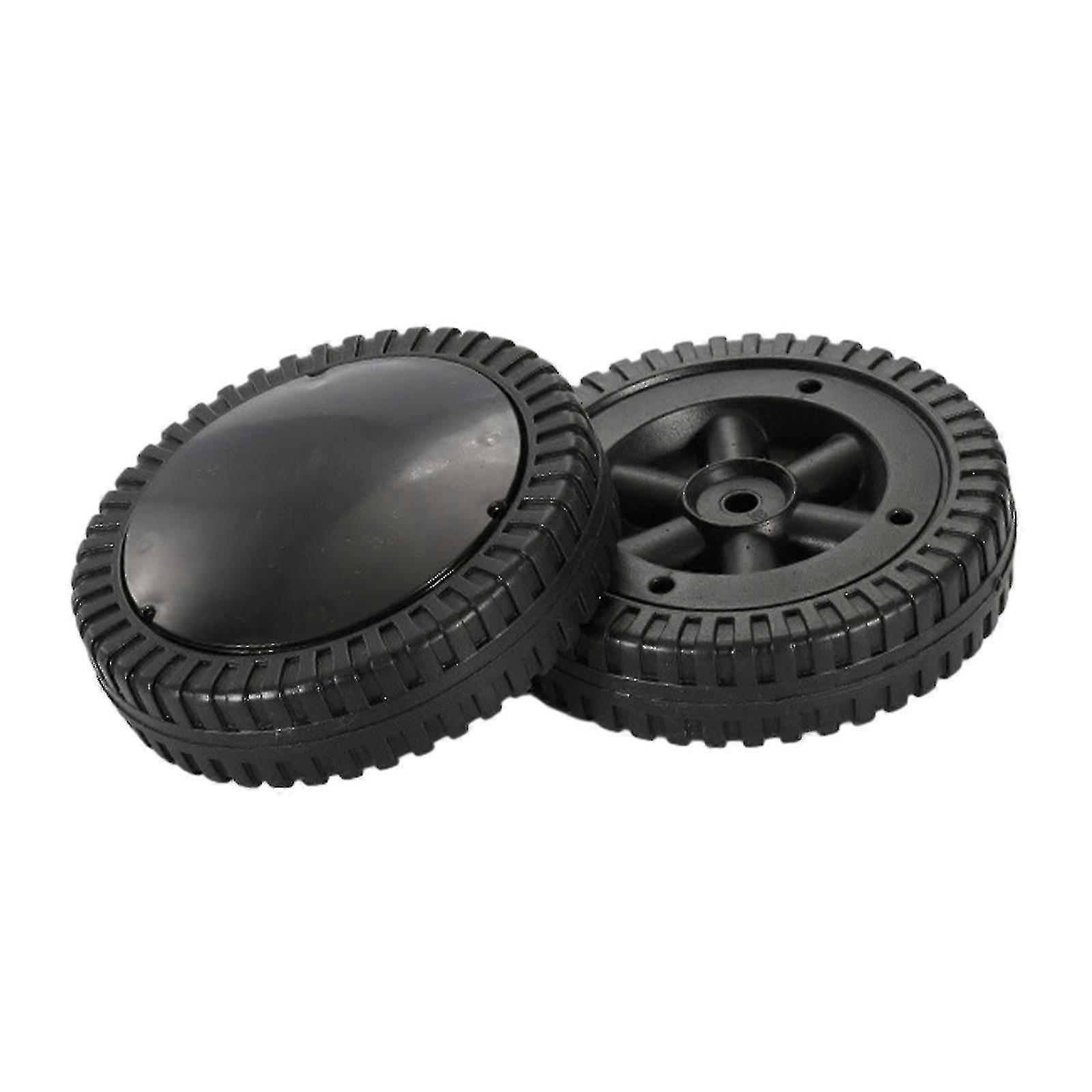 6 Inch Black Grill Wheels - Durable BBQ Accessories for Smooth Mobility