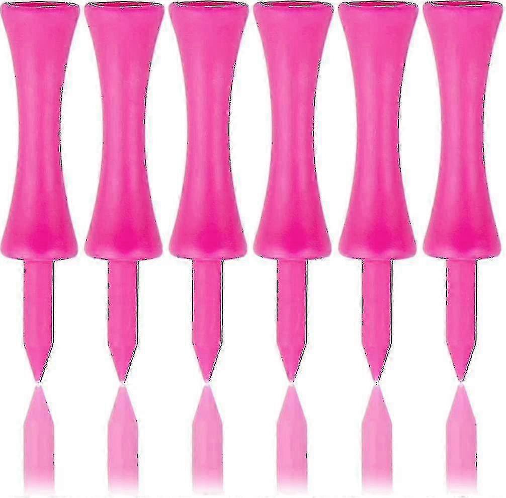 100 Pack 57mm Pink Plastic Golf Tees