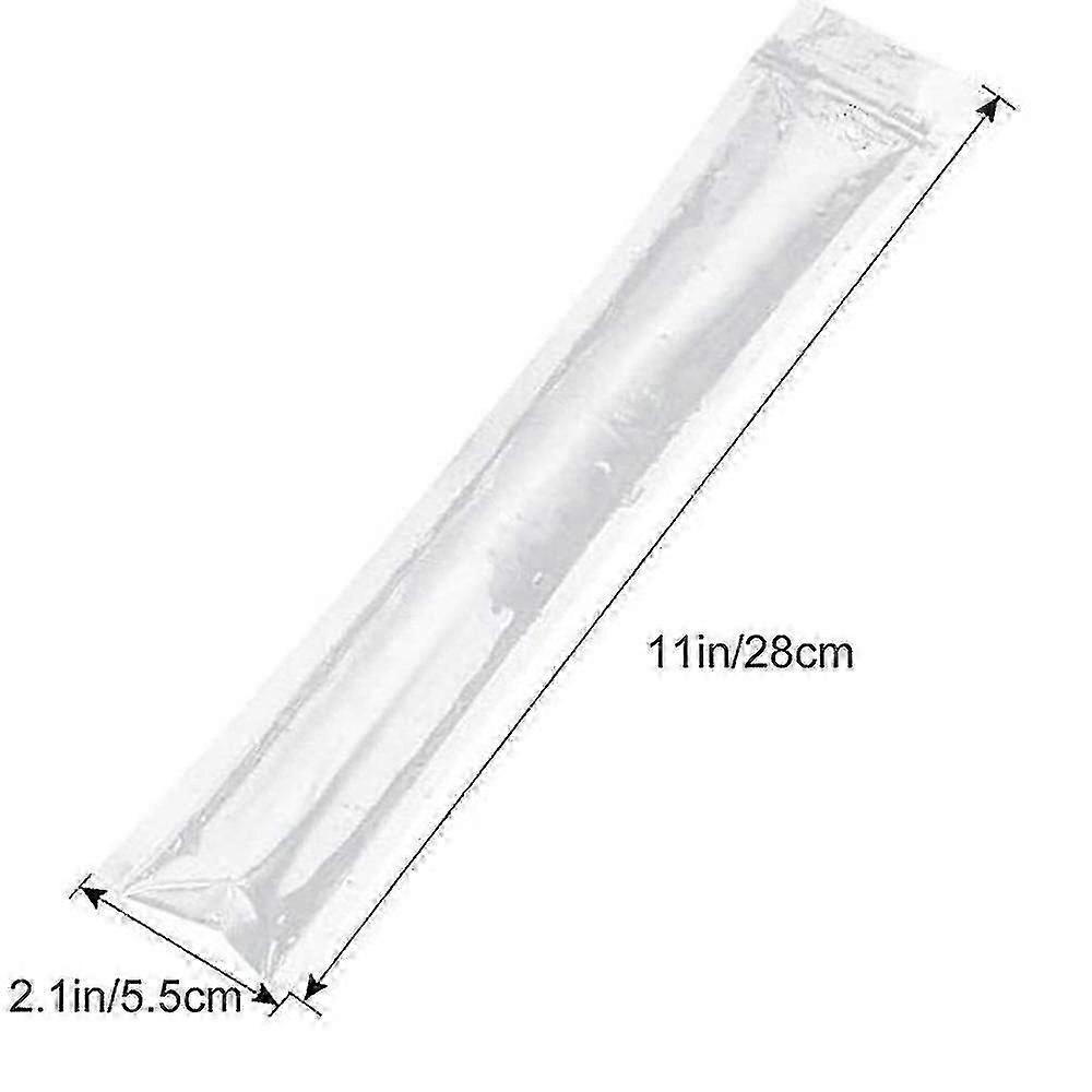 100 Pack Disposable Popsicle Bags with Silicone Funnel, DIY Ice Pop Mold Bags for Homemade Frozen Treats (100 Count)