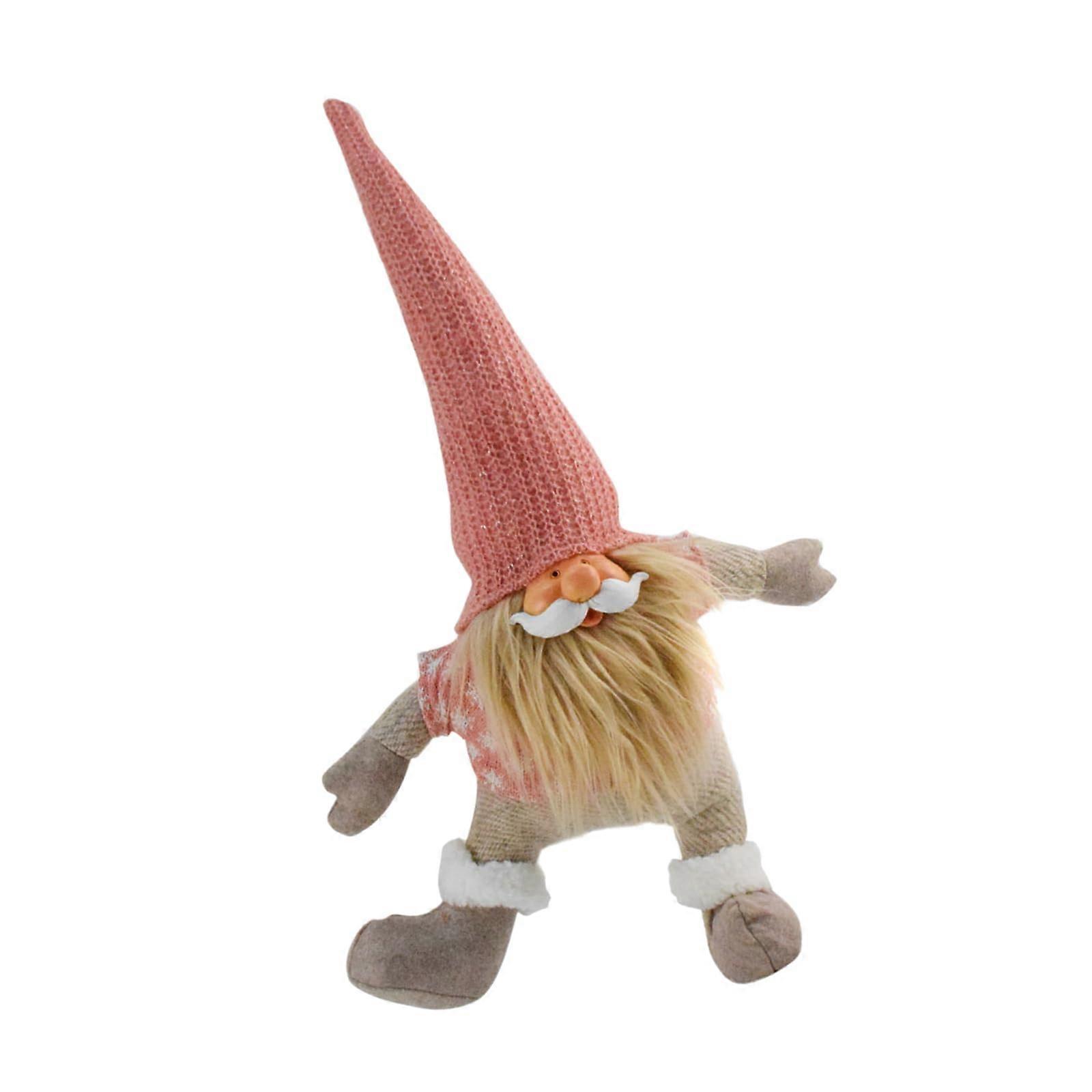 Dwarf figure ornament with unique pose onelegged dwarf figure for indoors and outdoors Christmas accessories strength
