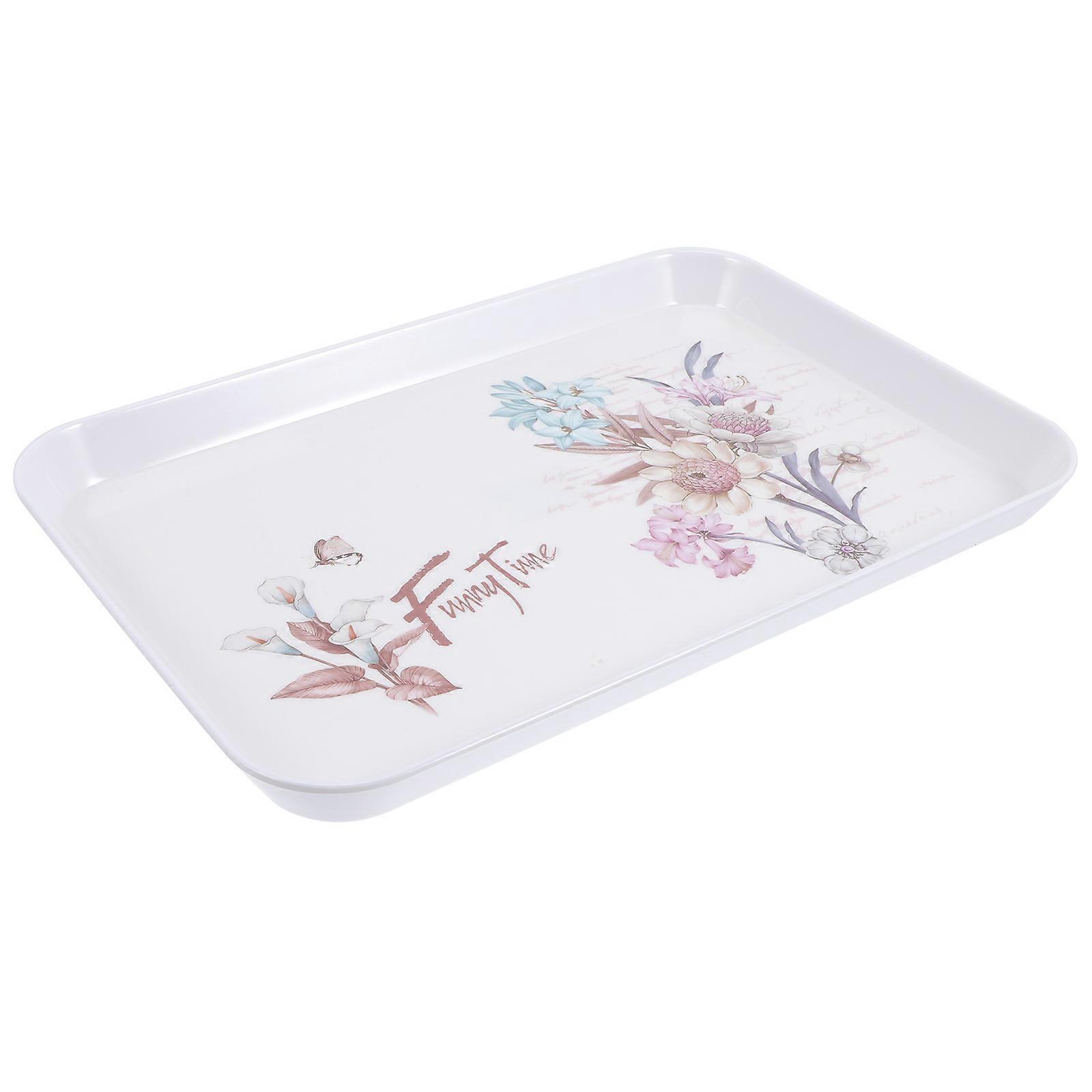 Appetizer Serving Tray Food Plate Rectangular Nordic Style For Restaurant Use 1Pcs