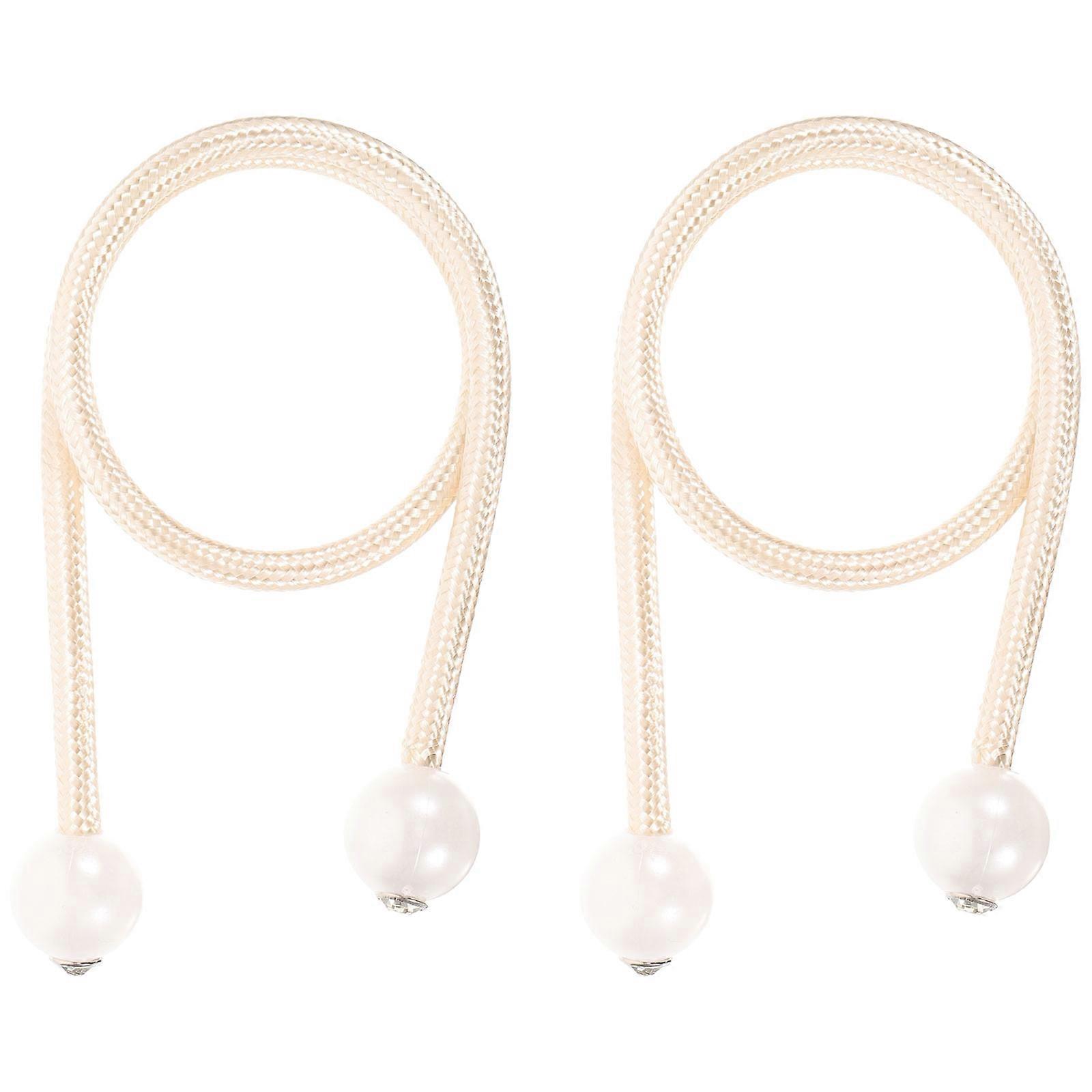 Simple Type Curtain Tie Backs For Dining Room 2Pcs Polyester Silk Decorative