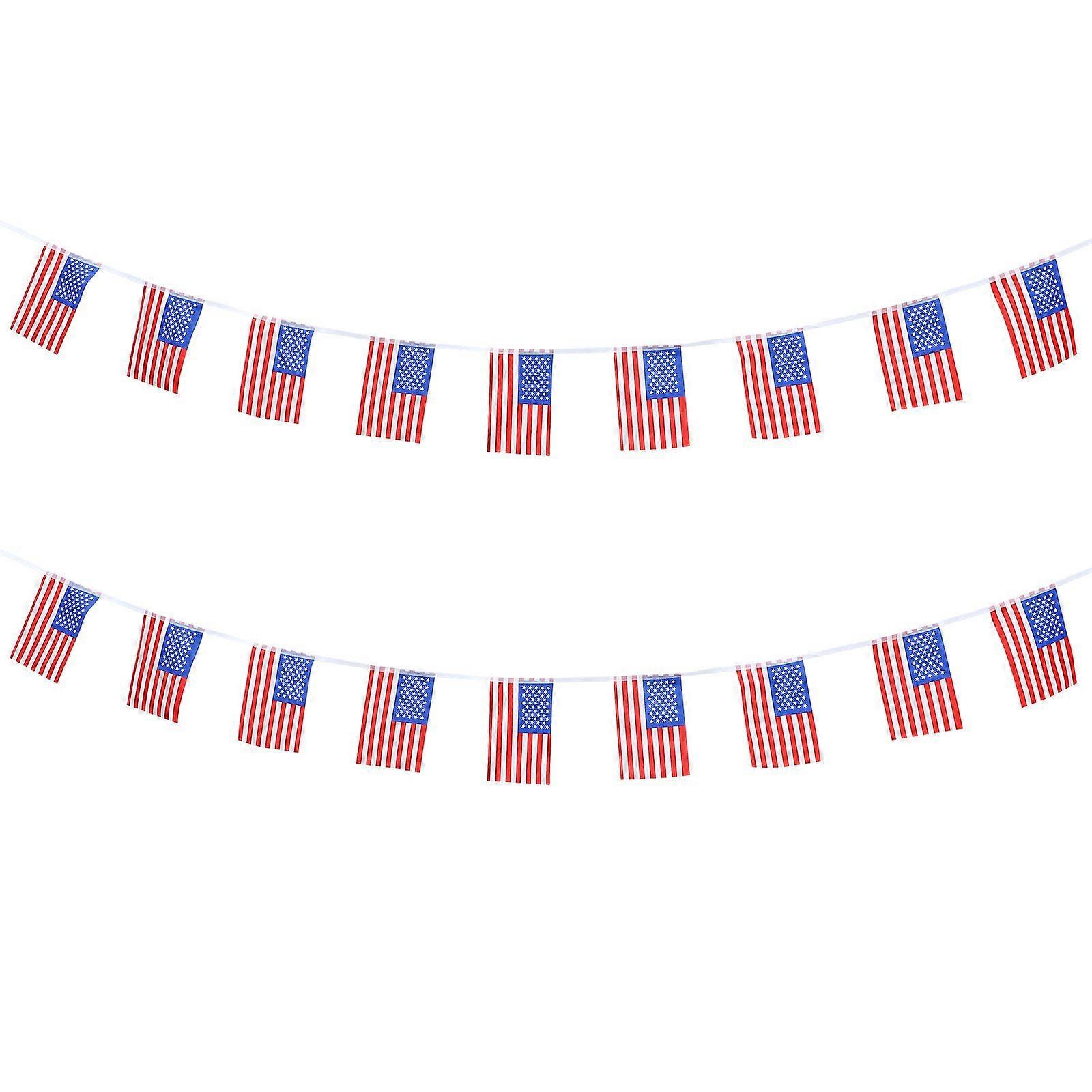 1 String Banner String Flaggen Dekorative Unabhängigkeitstag Flagge Festival Versorgung