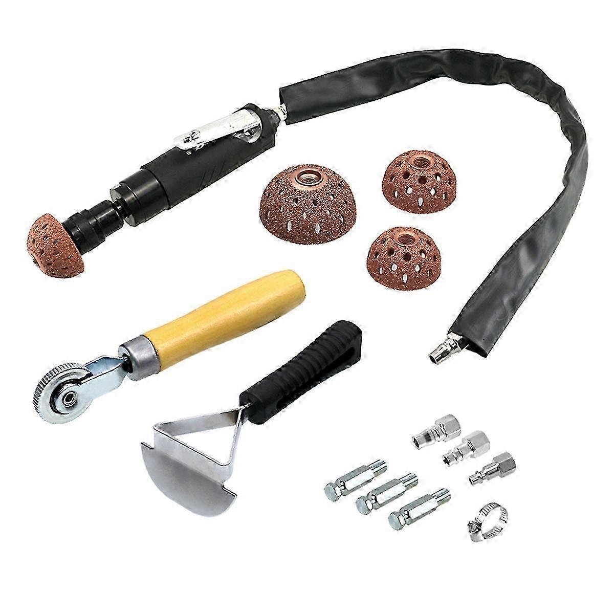Tire Repair Kit with Buffer, Scraper & Buffing WheelBlack SZRH A-V