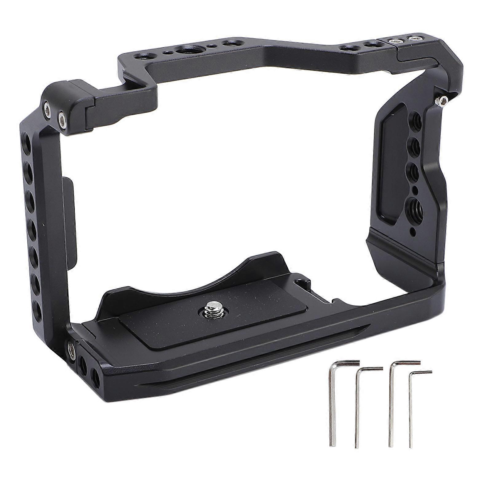 Aluminum Camera Cage for A6700 - Arca Baseplate, 1/4" & 3/8" Threaded Mounts, Rig