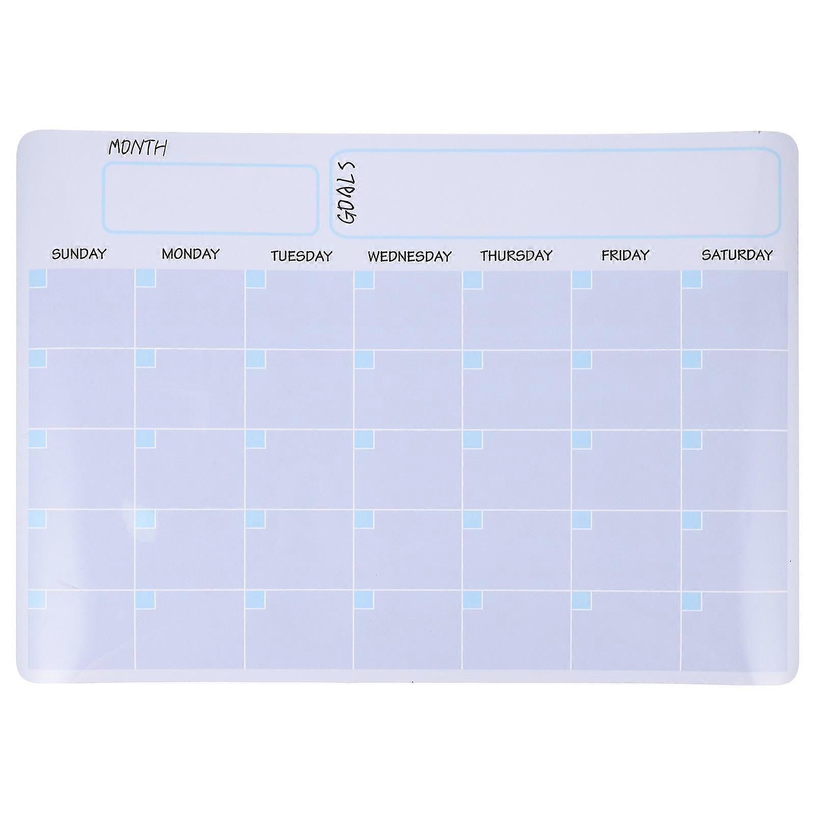 Magnetic Monthly Planner Whiteboard Erasable Calendar Board for Fridge Undated To Do List Schedule Organizer with Note Board Function for Home and