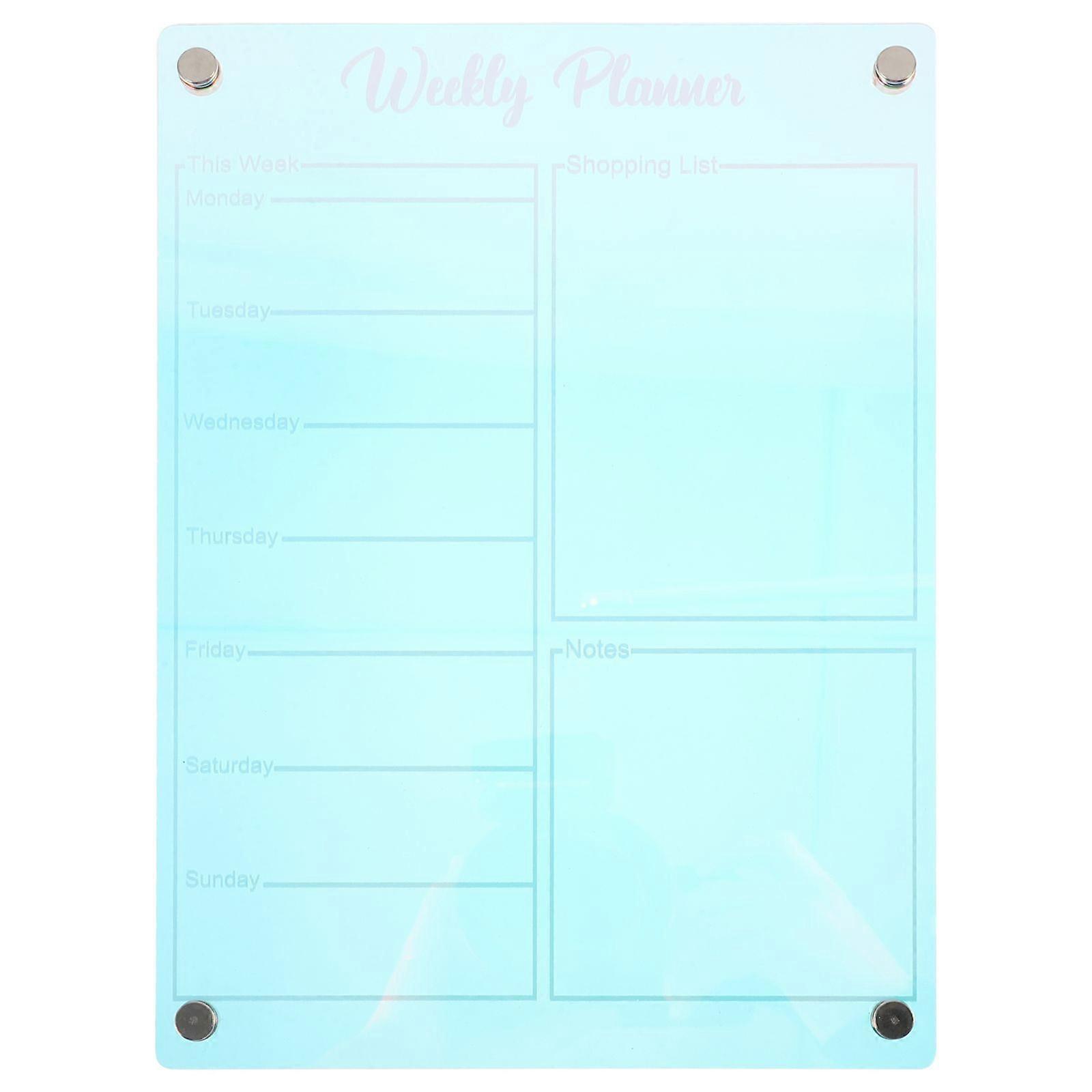 Acrylic Memo Writing Board with Pen Decorative Acrylic Message Board Erasable Planning Board