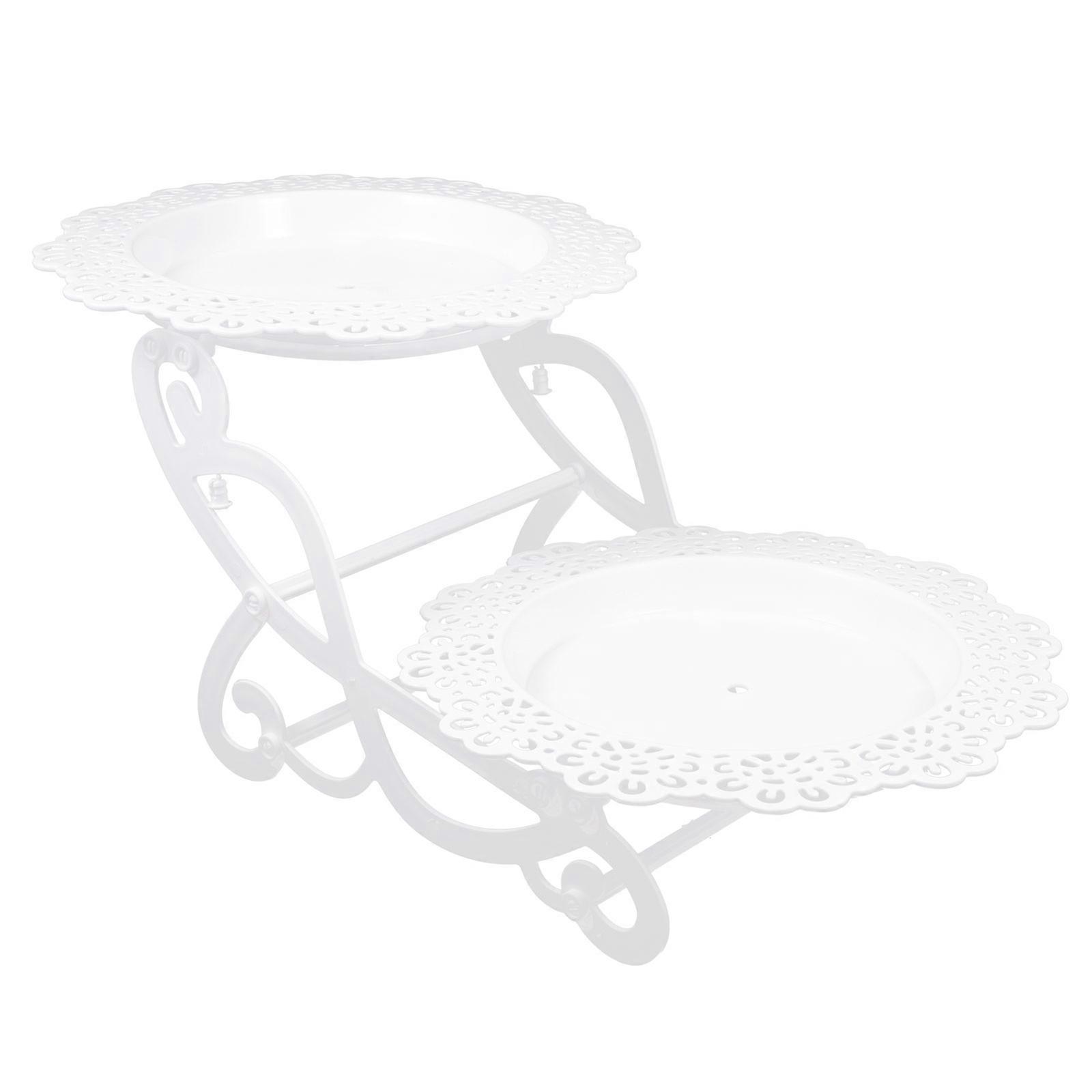 Dessert Display Cake Dessert Tray for Party White 45X24X19CM Food Presentation 1Set