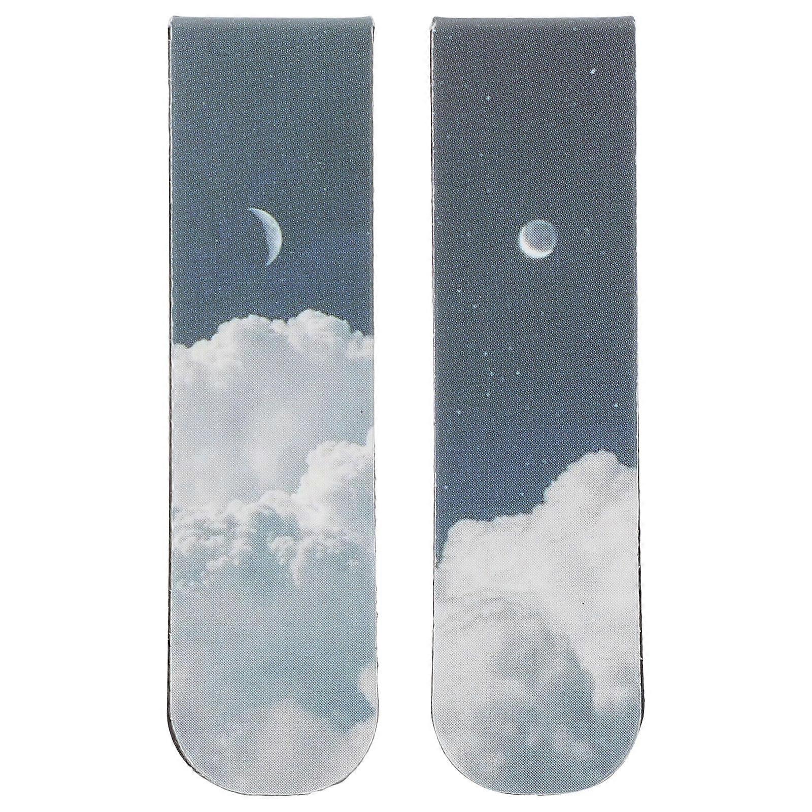 Magnetic Book Marks Decorative Magnetic Bookmarks Rectangular For Reading Office Use Multi 10.00X1.30X0.20cm 2Pcs