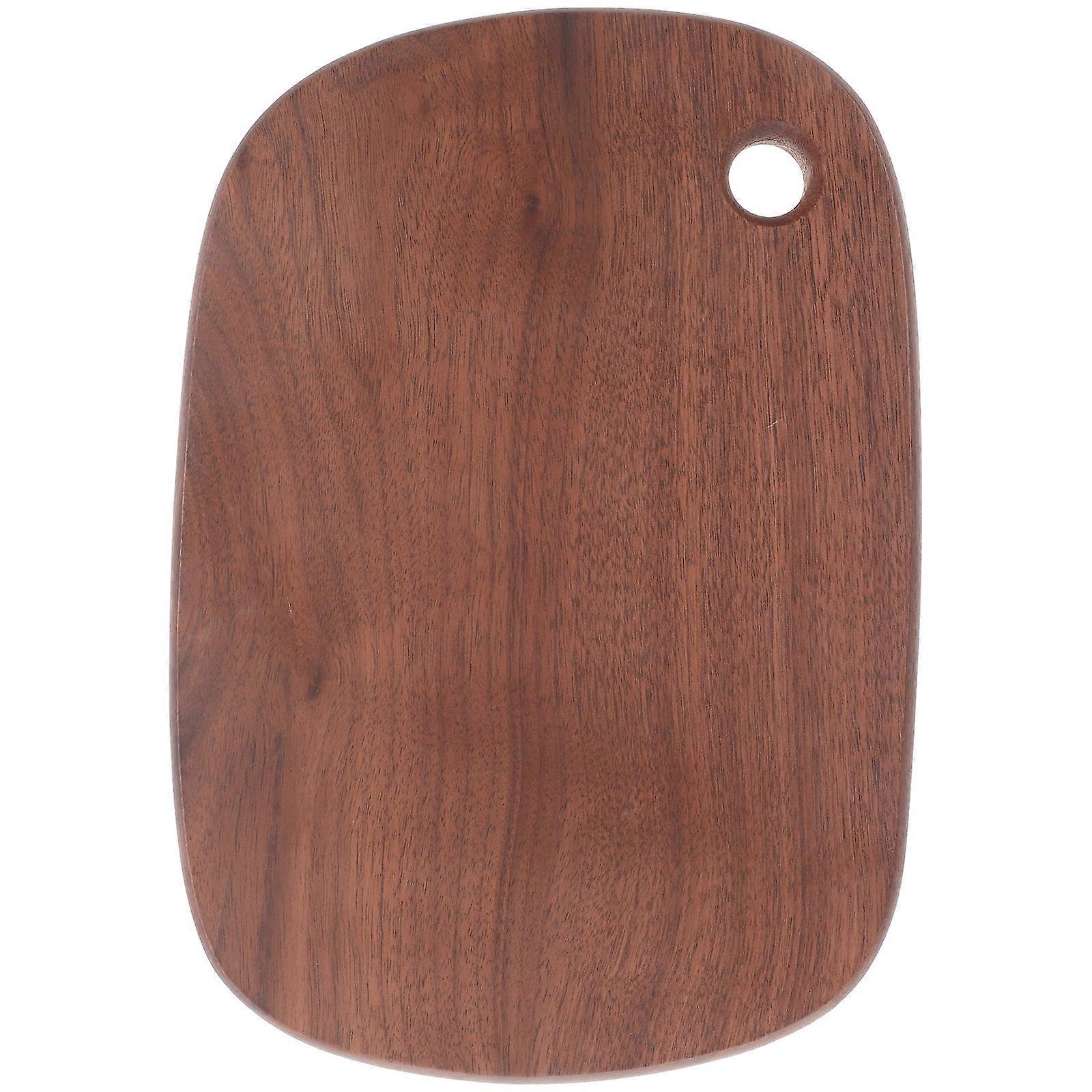 Chopping Board Cutting Board Black Walnut Rectangular Plain Design for Barbecue Cooks 1Pack