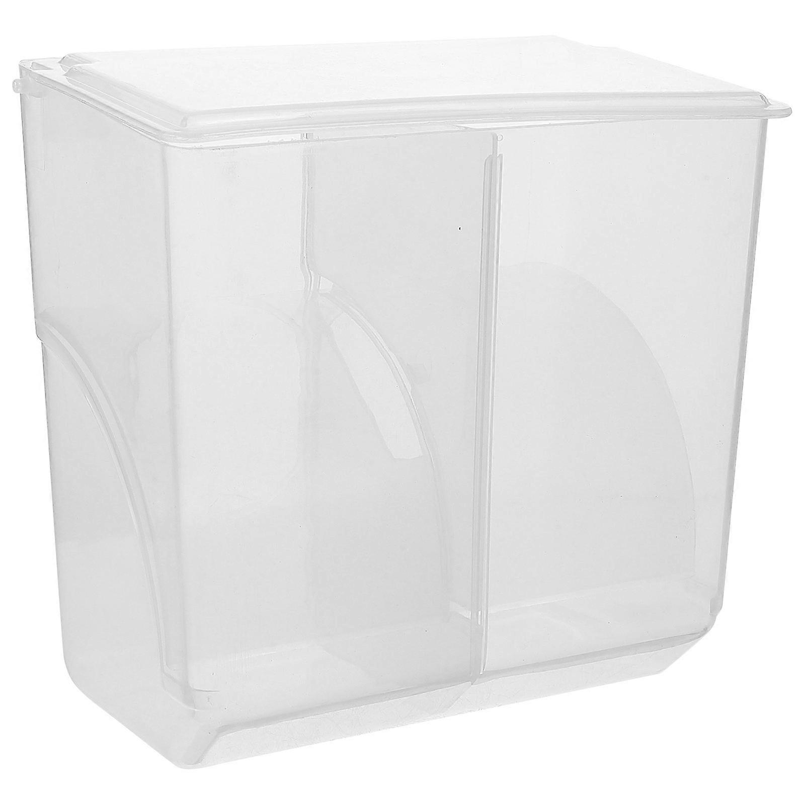 Caille Cage Mangeoire Plastique Suspendu Oiseau Bol De Nourriture Pigeons Grande Capacité 17.00X16.50X10.00CM Installation Facile 1Pack