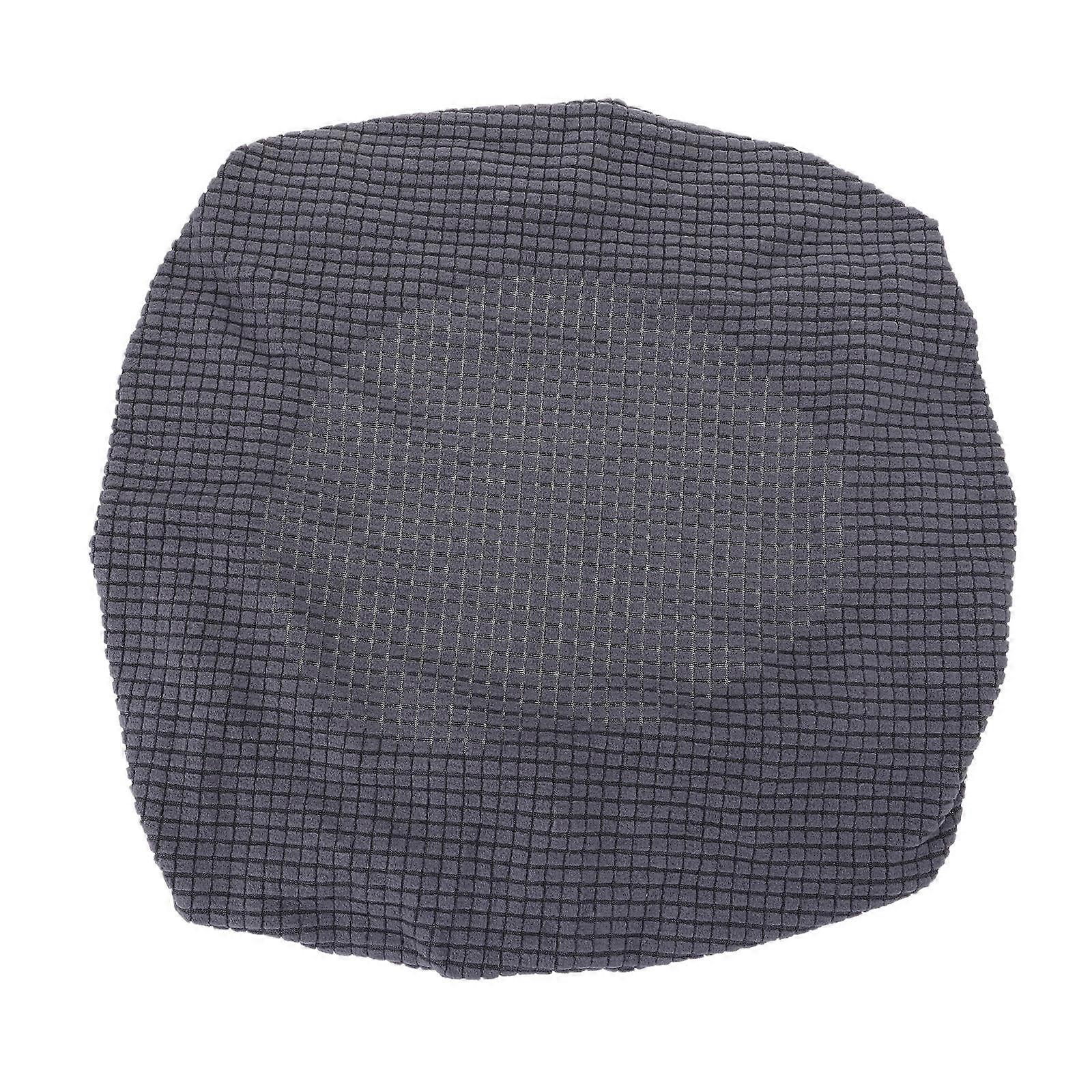 Grey Chair Seat Cover Elastic Protector for Chairs Made of Polyester Easy to Most Single Person Chairs