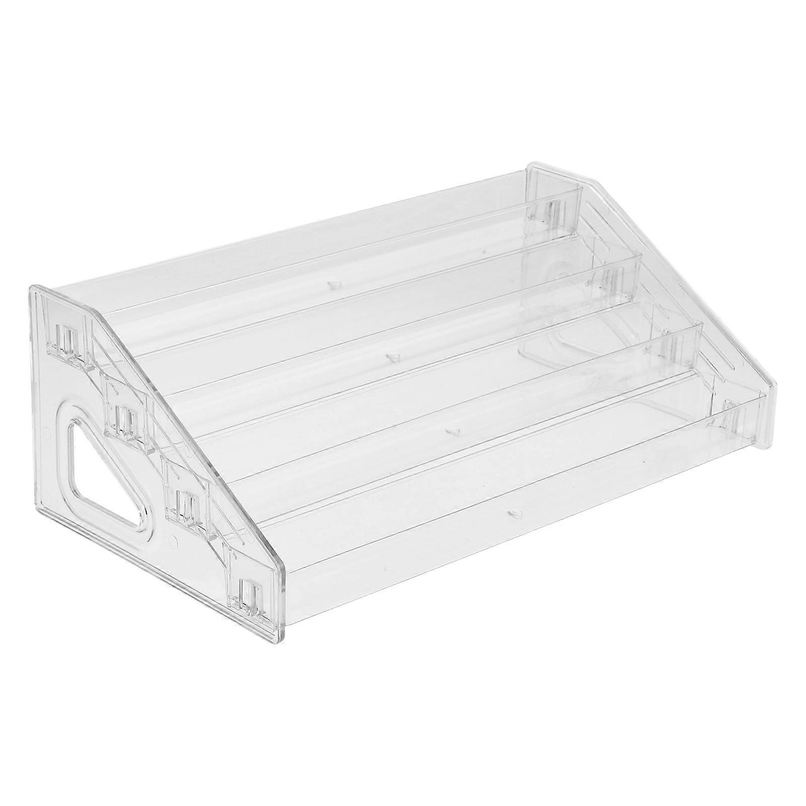 Clear Acrylic Greeting Card Organizer Rack Tiered Display Stand For Postcards Nail Polish Perfume For Countertop Storage Display