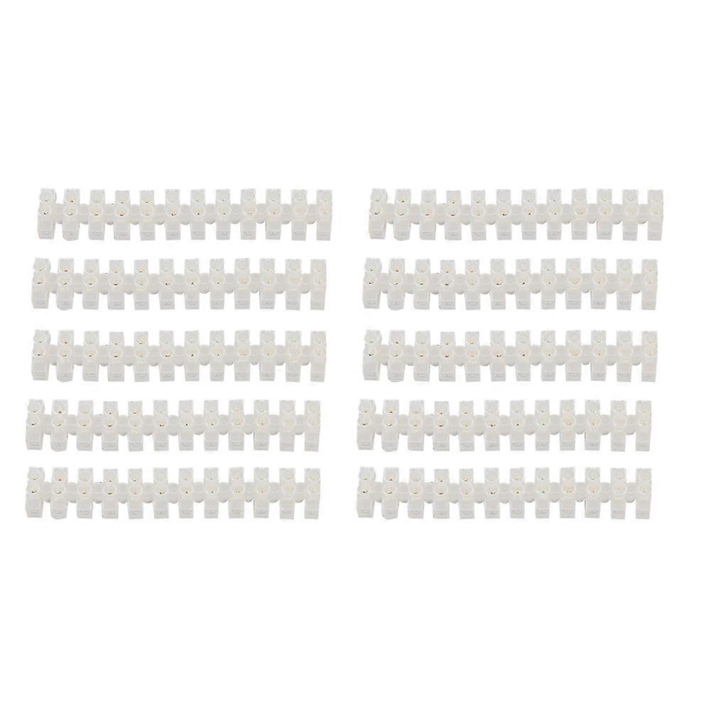 Terminal Strips Electrical Rectangular Shape Conductive Performance Cabinets 10Pcs