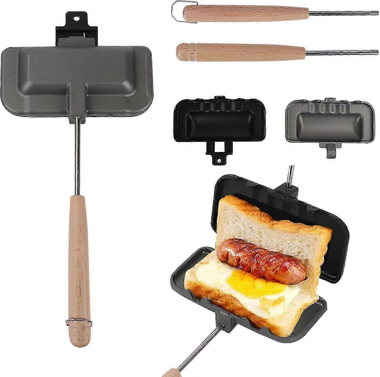 Double-Sided Sandwich Baking Pan, Non-Stick Design for Quick Meals