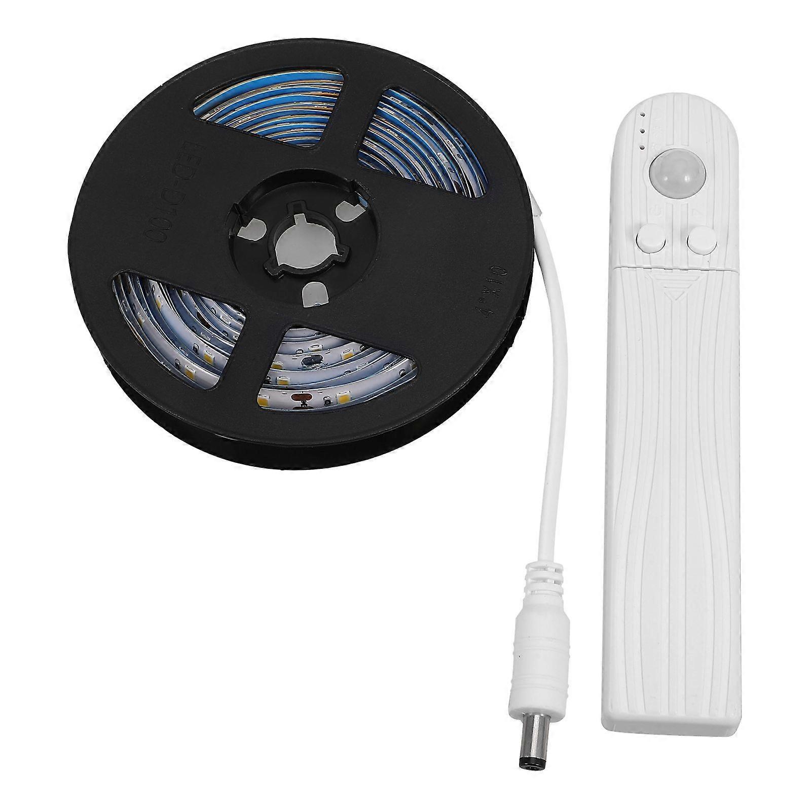 1PC 3M Long 5V Patch Type LED Sensor Light Smart LED Light Bar Waterproof Sensor Lamp Stick-on Anywhere Operated Night Lights Bar for Wardrobe Closet 