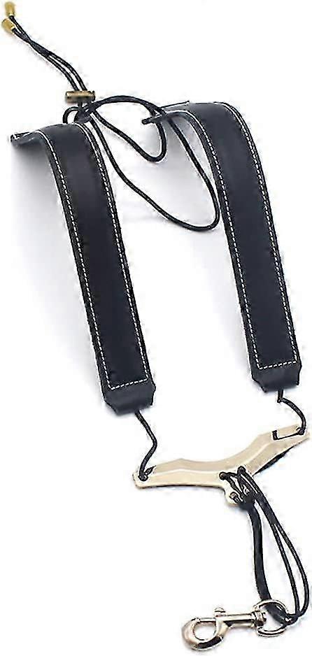 Adjustable saxophone shoulder strap leather for alto/tenor