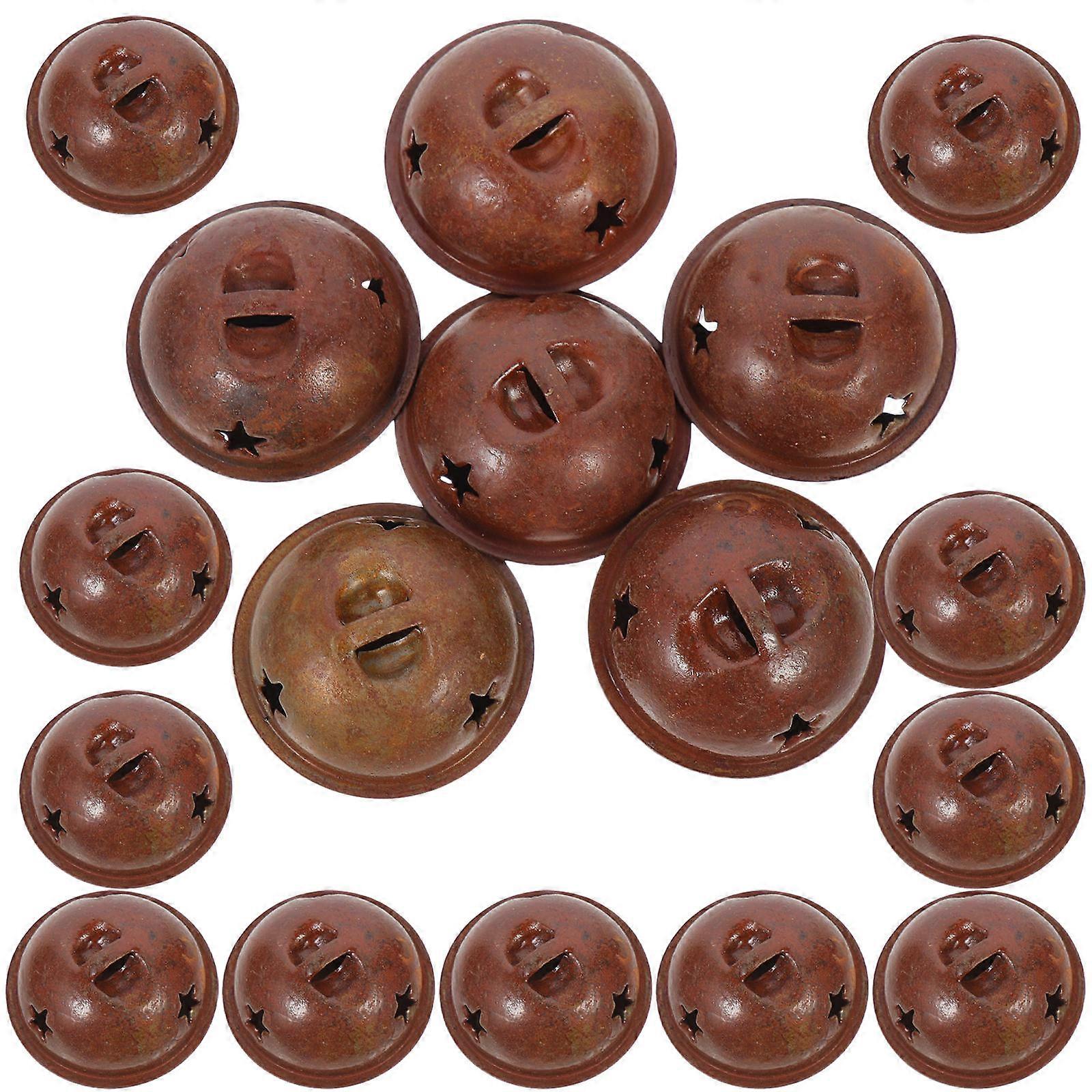 DIY Bell Accessory Iron Bell with Star-Shape Cutouts for Craft Projects 50Pack